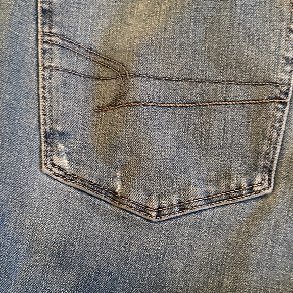 American Eagle Outfitters Distressed Blue Boyfriend Jeans - Picture 9 of 10